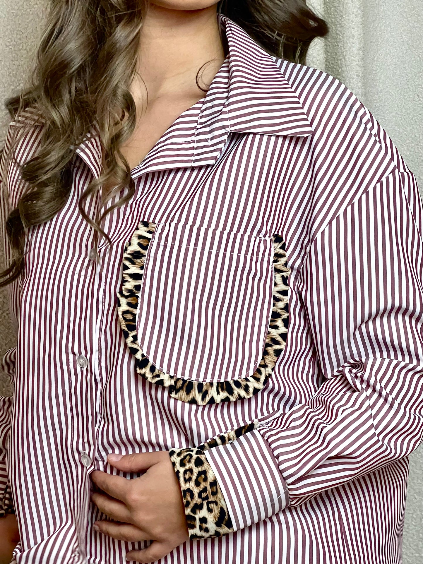 Chemise NINA Bordeaux