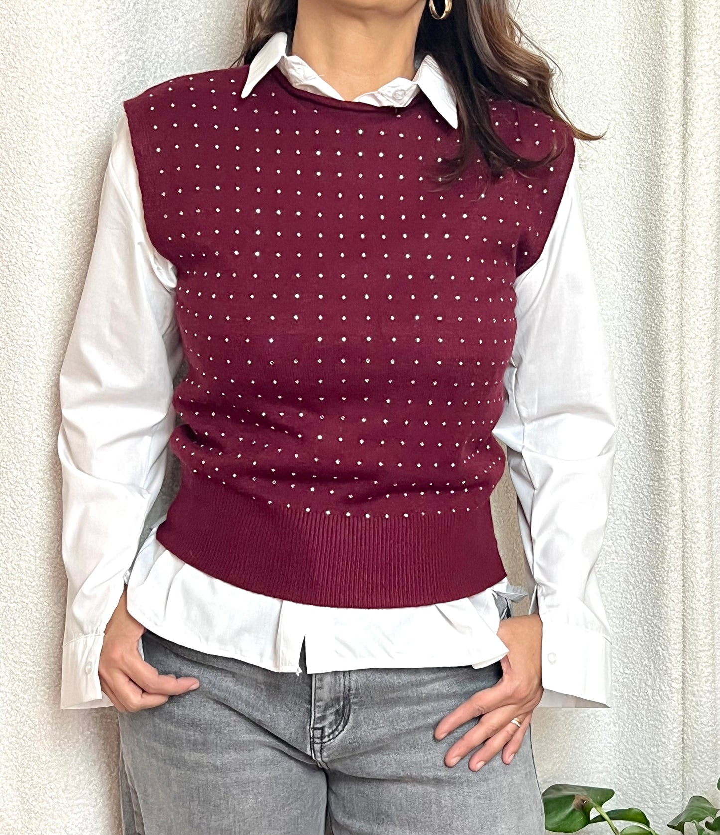 Pull AURORA Bordeaux