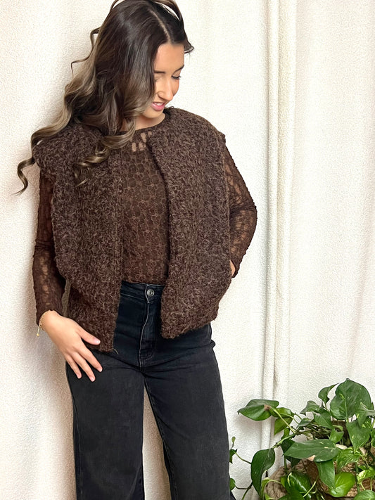 Veste SOFIA Chocolat