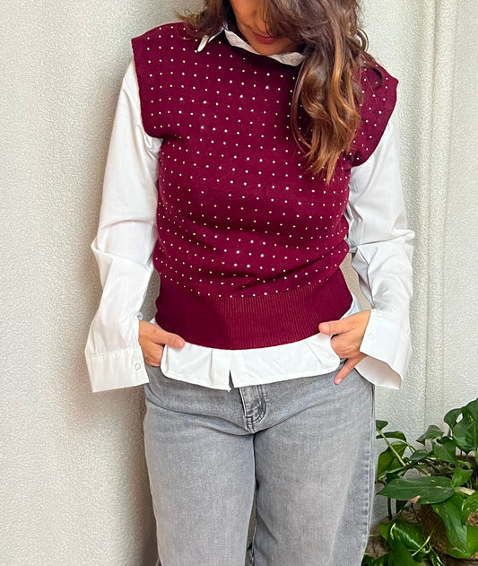Pull AURORA Bordeaux
