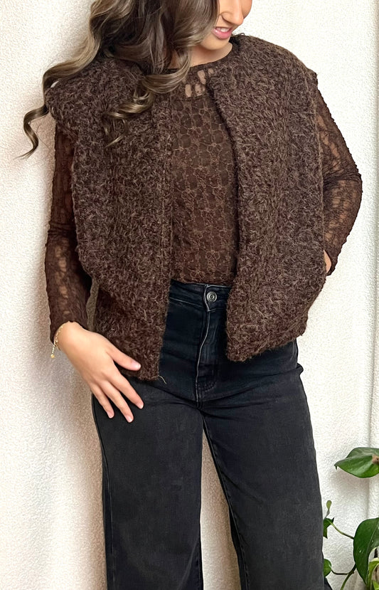 Veste SOFIA Chocolat