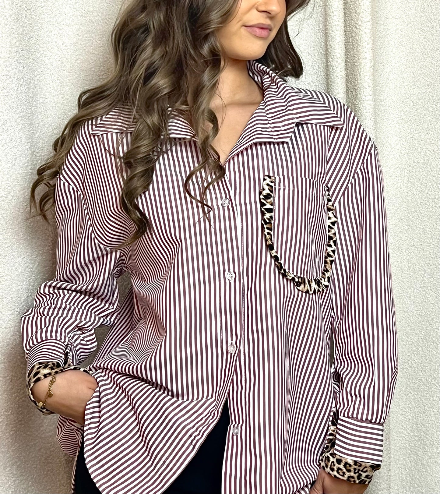 Chemise NINA Bordeaux