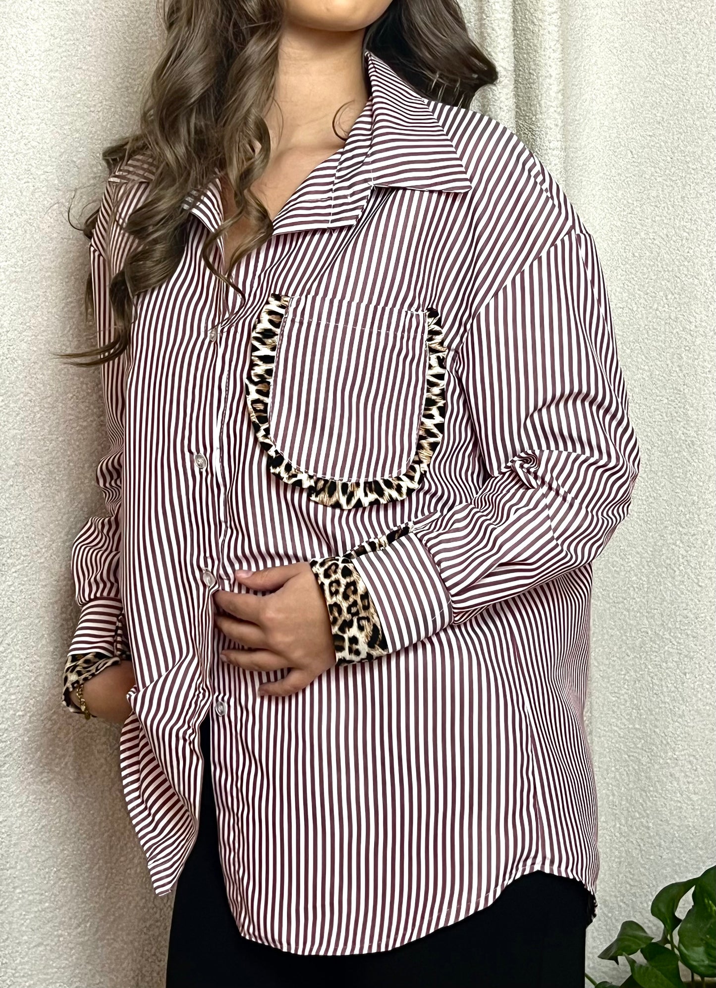 Chemise NINA Bordeaux